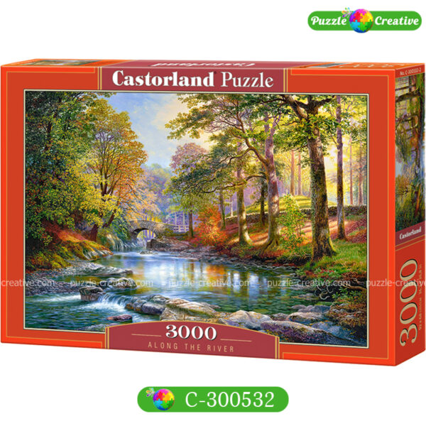 Castorland Puzzle 3000 элементов Along the River C-300532 Осень река
