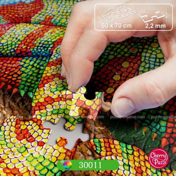 Деталь пазла хамелеон 1000 элементов CherryPazzi собранный пазл