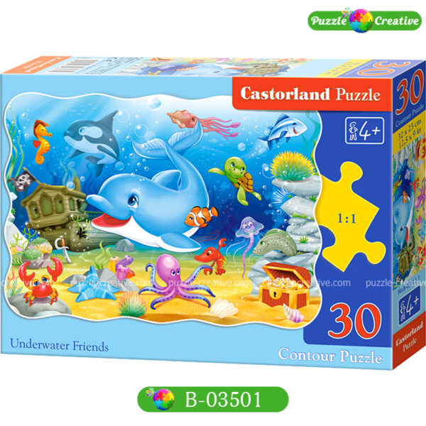 Пазлы для малышей 30 деталей Castorland Underwater Friends B-03501 купить