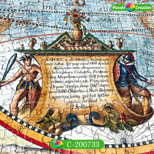 пазл Карта мира 1639 года Касторленд C-200733