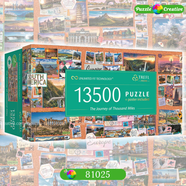 Пазлы Trefl 13500 элементов Безграничная коллекция: «Путешествие на тысячу миль» (81025) купить
