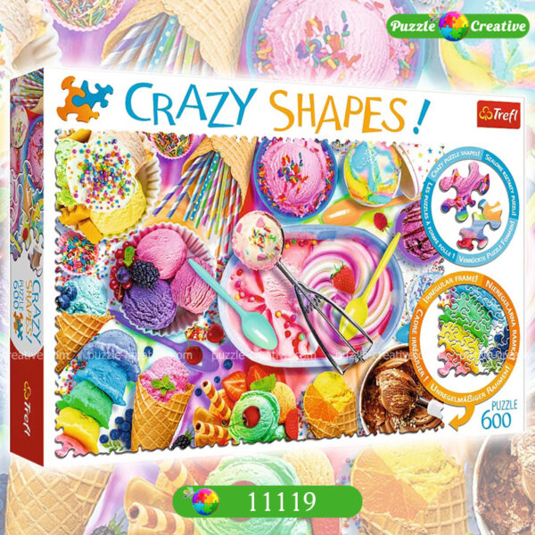 Пазлы Trefl Сладкая мечта мороженое Crazy Shapes 600 элементов 11119 купить
