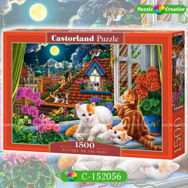 C-152056 - Kittens on the Roof | Castorland Puzzle