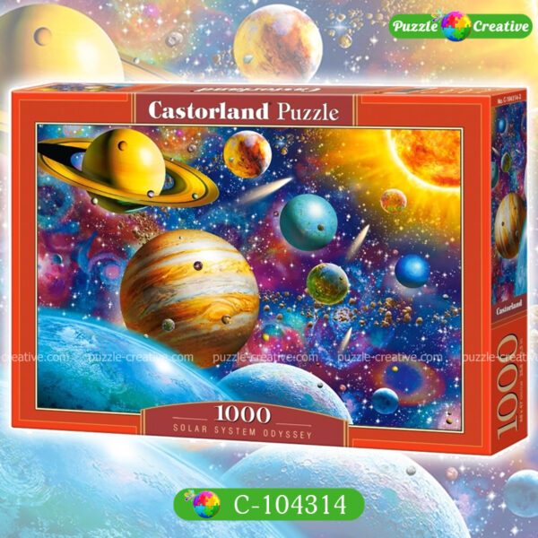 Пазлы Castorland, 1000 элементов, Путешествие по Солнечной системе, артикул C-104314