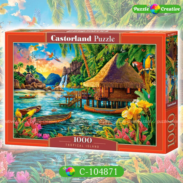 Пазлы Castorland 1000 элементов Тропический остров, артикул C-104871