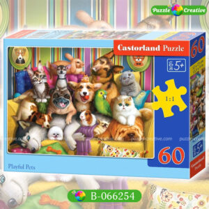 Пазлы Castorland 60 элементов Игривые питомцы, артикул B-066254