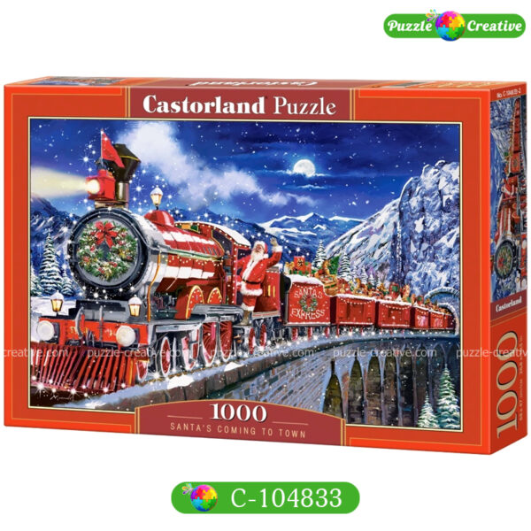 Пазлы для взрослых 1000 деталей, Castorland Santas Coming to Town, артикул C-104833