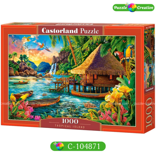 Пазлы для взрослых 1000 деталей, Castorland Tropical Island C-104871