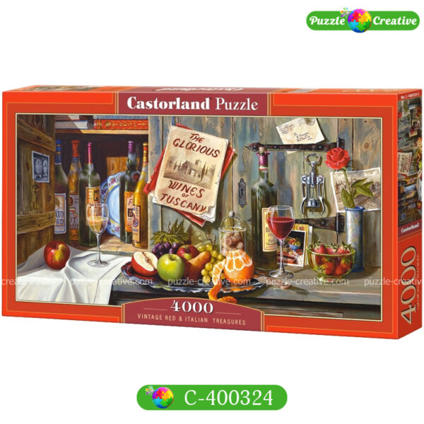 Пазлы для взрослых 4000 Castorland Vintage Red & Italian Treasures C-400324