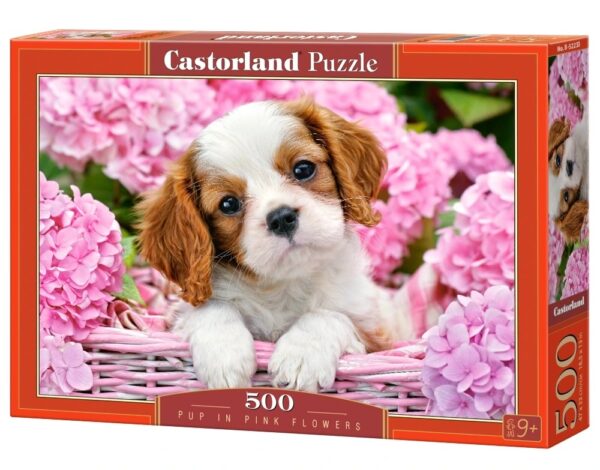 B-52233 Castorland Puzzle Pup in Pink Flowers