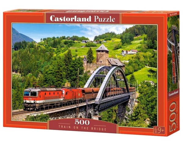 B-52462 Castorland Puzzle Train on the Bridge