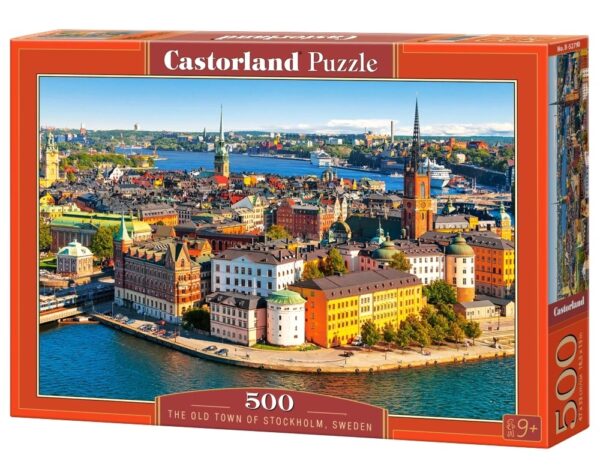 B-52790 Castorland Puzzle The Old Town of Stockholm, Sweden