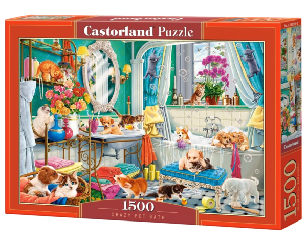 C-152094 Castorland Puzzle, Crazy Pet Bath