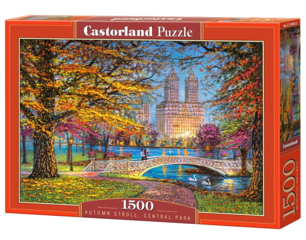 Пазлы 1500 элементов, C-151844 Касторленд Осенняя прогулка, Центральный парк, США