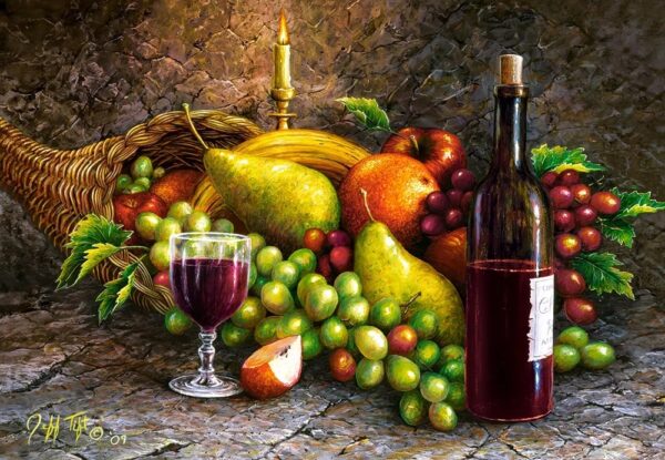 castorland puzzle C-104604 Fruit and Wine