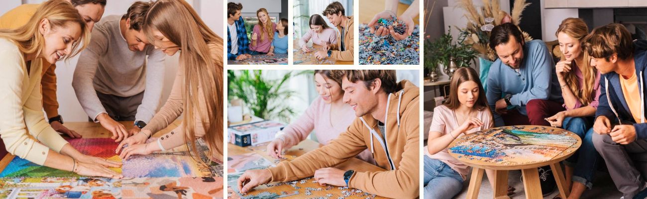 Складывать пазлы, любимое хобби